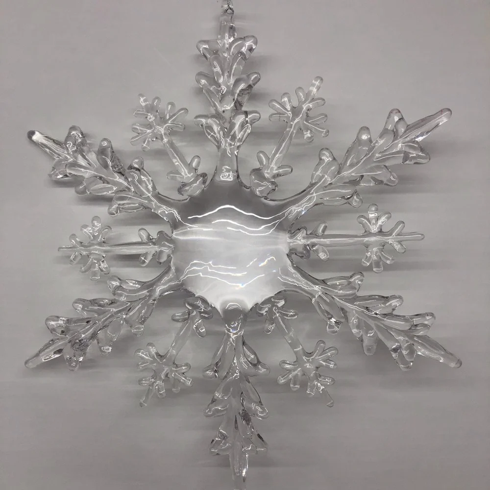 Large Clear Acrylic Snowflake - Picture 12 of 16